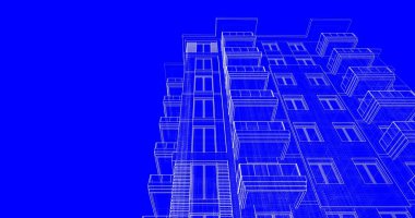 soyut mimari duvar kağıdı tasarımı, dijital konsept arkaplan