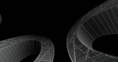 soyut mimari duvar kağıdı tasarımı, dijital konsept arkaplan