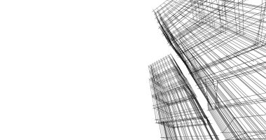 soyut mimari duvar kağıdı tasarımı, dijital konsept arkaplan