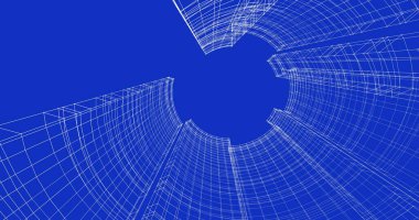 soyut mimari duvar kağıdı tasarımı, dijital konsept arkaplan