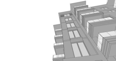 soyut mimari duvar kağıdı tasarımı, dijital konsept arkaplan