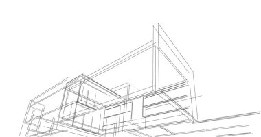 soyut mimari duvar kağıdı tasarımı, dijital konsept arkaplan