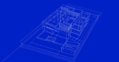 soyut mimari duvar kağıdı tasarımı, dijital konsept arkaplan