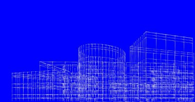 soyut mimari duvar kağıdı tasarımı, dijital konsept arkaplan