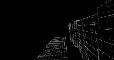 soyut mimari duvar kağıdı tasarımı, dijital konsept arkaplan