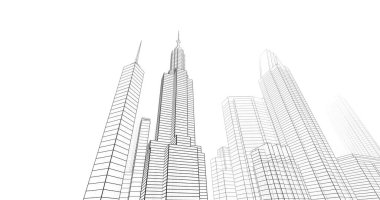 soyut mimari duvar kağıdı tasarımı, dijital konsept arkaplan