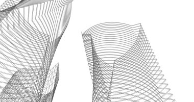 soyut mimari duvar kağıdı tasarımı, dijital konsept arkaplan