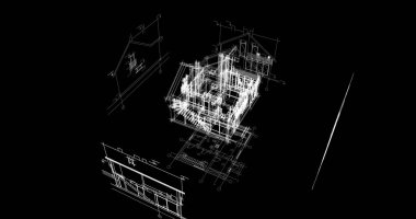 minimal geometrik şekiller, mimari çizgiler