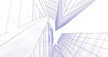 soyut mimari duvar kağıdı tasarımı, dijital konsept arkaplan