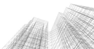 soyut mimari duvar kağıdı tasarımı, dijital konsept arkaplan