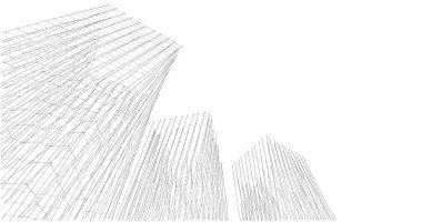 soyut mimari duvar kağıdı tasarımı, dijital konsept arkaplan