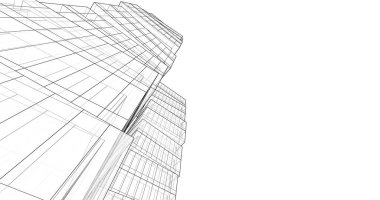 soyut mimari duvar kağıdı tasarımı, dijital konsept arkaplan