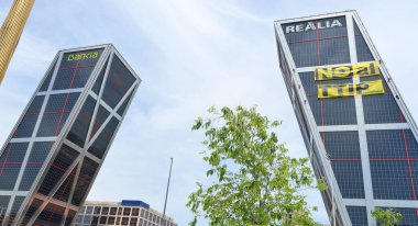 Arkaplanda mimari bina 3d illüstrasyon