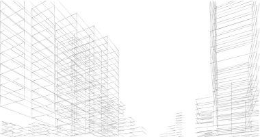 eskiz sanat geometrik mimari binalar tasarımı
