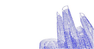 soyut mimari duvar kağıdı tasarımı, dijital konsept arkaplan