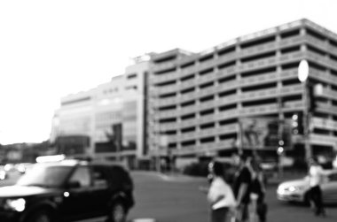 Bulanık şehir. Soyut arkaplan