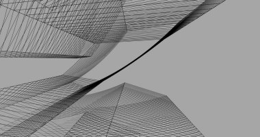 soyut mimari duvar kağıdı tasarımı, dijital konsept arkaplan