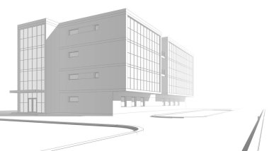 minimal geometrik şekiller, mimari çizgiler