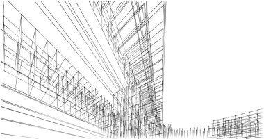 soyut mimari duvar kağıdı tasarımı, dijital konsept arkaplan