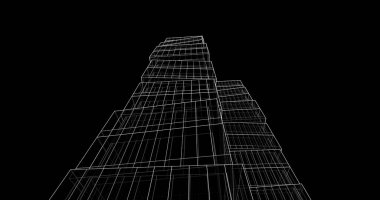 soyut mimari duvar kağıdı tasarımı, dijital konsept arkaplan