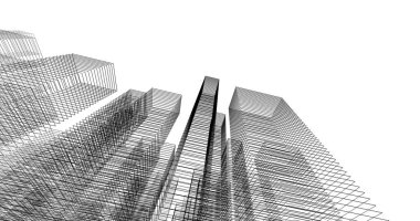 soyut mimari duvar kağıdı tasarımı, dijital konsept arkaplan