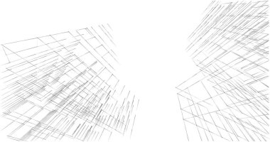 soyut mimari duvar kağıdı tasarımı, dijital konsept arkaplan