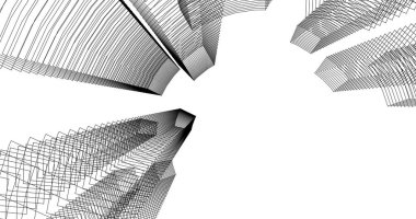 soyut mimari duvar kağıdı tasarımı, dijital konsept arkaplan