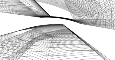 soyut mimari duvar kağıdı tasarımı, dijital konsept arkaplan