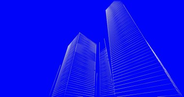 soyut mimari duvar kağıdı tasarımı, dijital konsept arkaplan