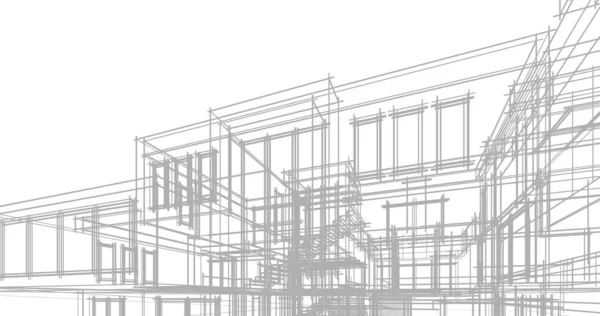 Абстрактный Архитектурный Дизайн Обоев Цифровой Концепт Фон — стоковое фото