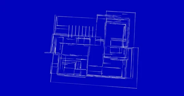 Arquitectura Edificio Ilustración Sobre Fondo —  Fotos de Stock