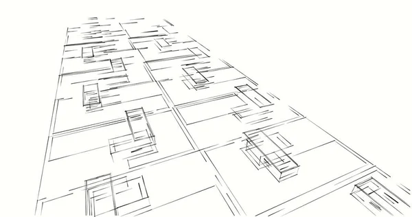 Абстрактный Архитектурный Дизайн Обоев Цифровой Концепт Фон — стоковое фото