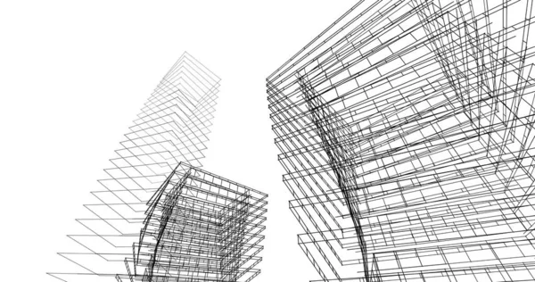 Абстрактный Архитектурный Дизайн Обоев Цифровой Концепт Фон — стоковое фото