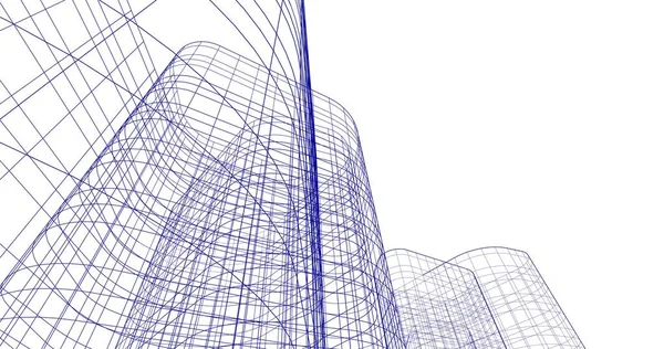 Абстрактный Архитектурный Дизайн Обоев Цифровой Концепт Фон — стоковое фото