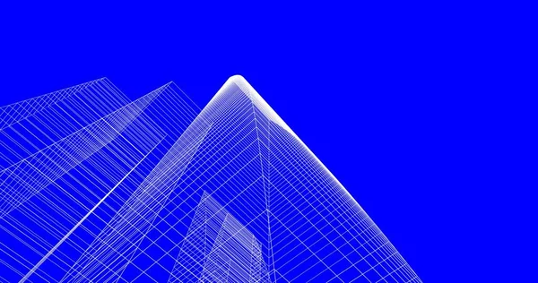 Abstrakt Arkitektonisk Tapetdesign Digital Konseptbakgrunn – stockfoto