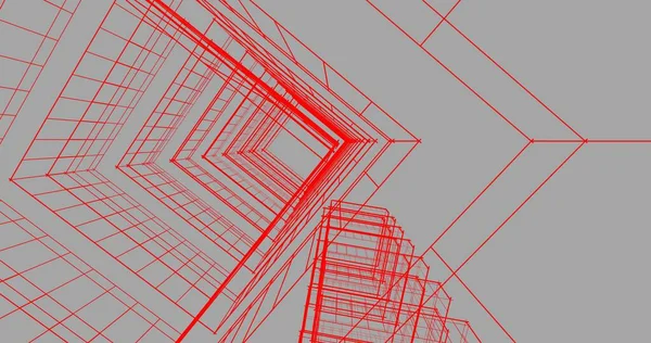 Абстрактный Архитектурный Дизайн Обоев Цифровой Концепт Фон — стоковое фото