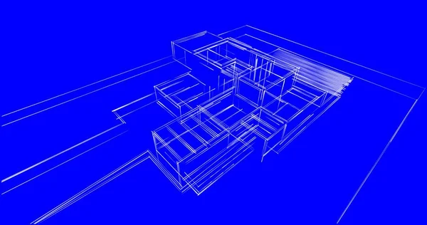 Diseño Abstracto Papel Pintado Arquitectónico Fondo Concepto Digital — Foto de Stock