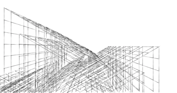 Абстрактный Архитектурный Дизайн Обоев Цифровой Концепт Фон — стоковое фото