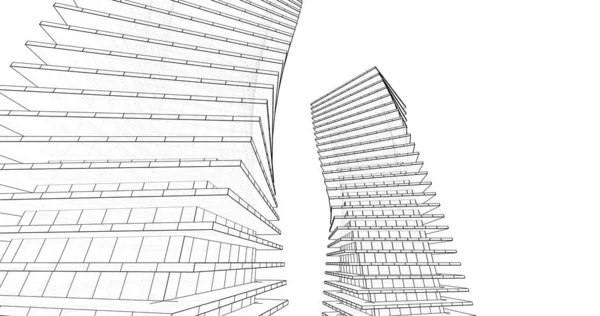 Абстрактный Архитектурный Дизайн Обоев Цифровой Концепт Фон — стоковое фото