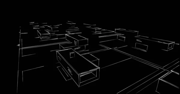 Abstrakcyjny Projekt Tapety Architektonicznej Cyfrowe Tło Koncepcyjne — Zdjęcie stockowe