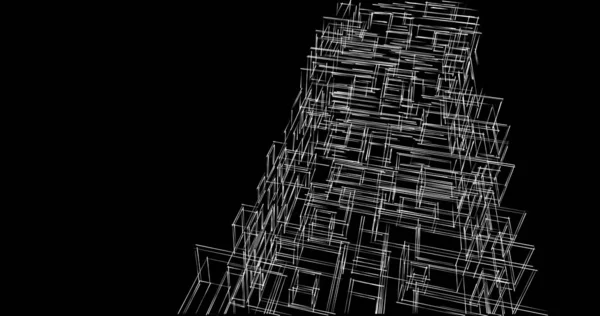 Абстрактный Архитектурный Дизайн Обоев Цифровой Концепт Фон — стоковое фото