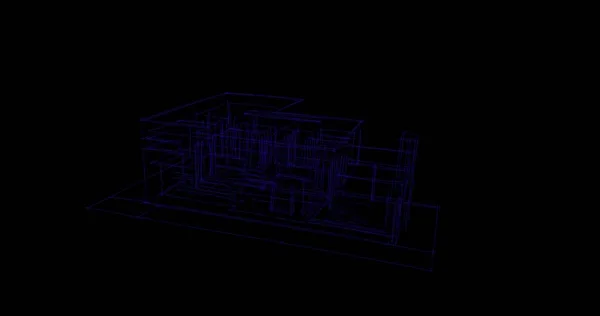 Abstrakcyjny Projekt Tapety Architektonicznej Cyfrowe Tło Koncepcyjne — Zdjęcie stockowe