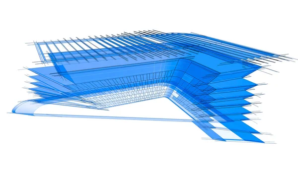 Geometriai Építészeti Formák — Stock Fotó