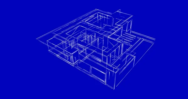 Disegno Astratto Carta Parati Architettonica Sfondo Concetto Digitale — Foto Stock