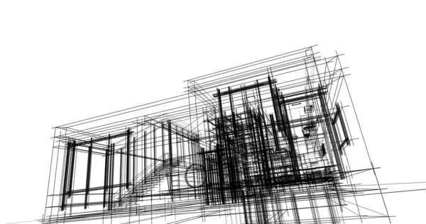 Абстрактный Архитектурный Дизайн Обоев Цифровой Концепт Фон — стоковое фото