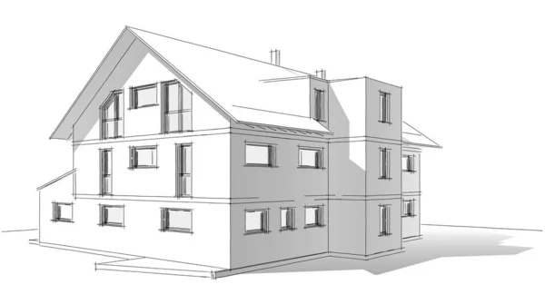 Disegno Astratto Carta Parati Architettonica Sfondo Concetto Digitale — Foto Stock