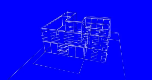 Abstraktní Architektonický Design Tapet Digitální Koncept Pozadí — Stock fotografie