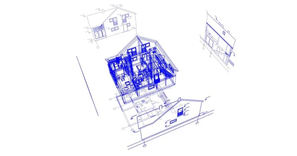 Abstrakcyjny Projekt Tapety Architektonicznej Cyfrowe Tło Koncepcyjne — Zdjęcie stockowe