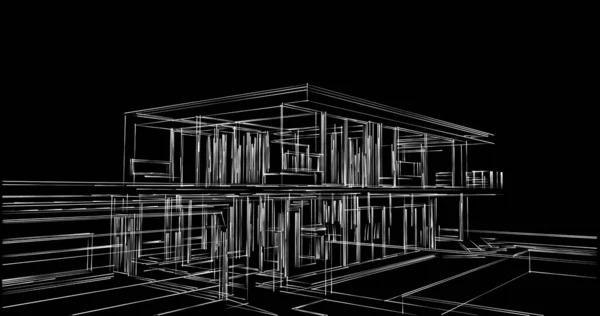 Abstrakcyjny Projekt Tapety Architektonicznej Cyfrowe Tło Koncepcyjne — Zdjęcie stockowe