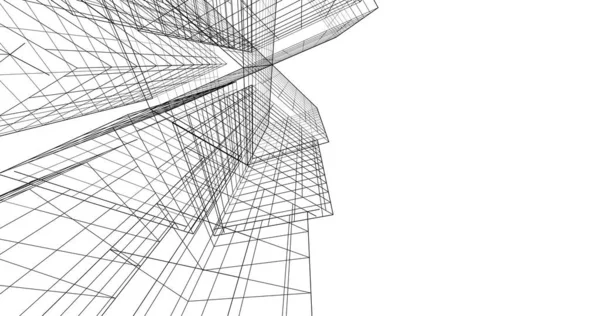 Абстрактный Архитектурный Дизайн Обоев Цифровой Концепт Фон — стоковое фото
